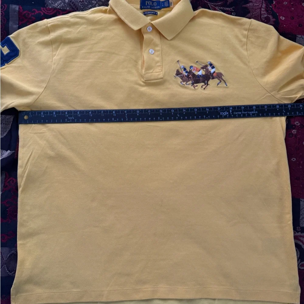 Polo Ralph Lauren Triple-Equestrian #3 Embroidered Bright Sport Yellow CSF Polo